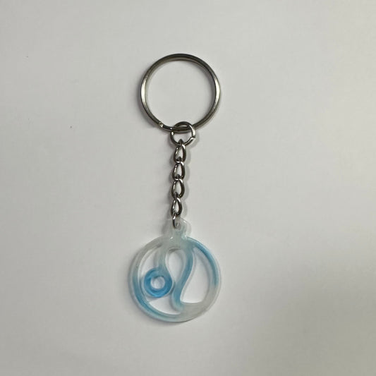DaRoyal Resin Zodiac Keychains – Blue Color for Every Astrological Sign