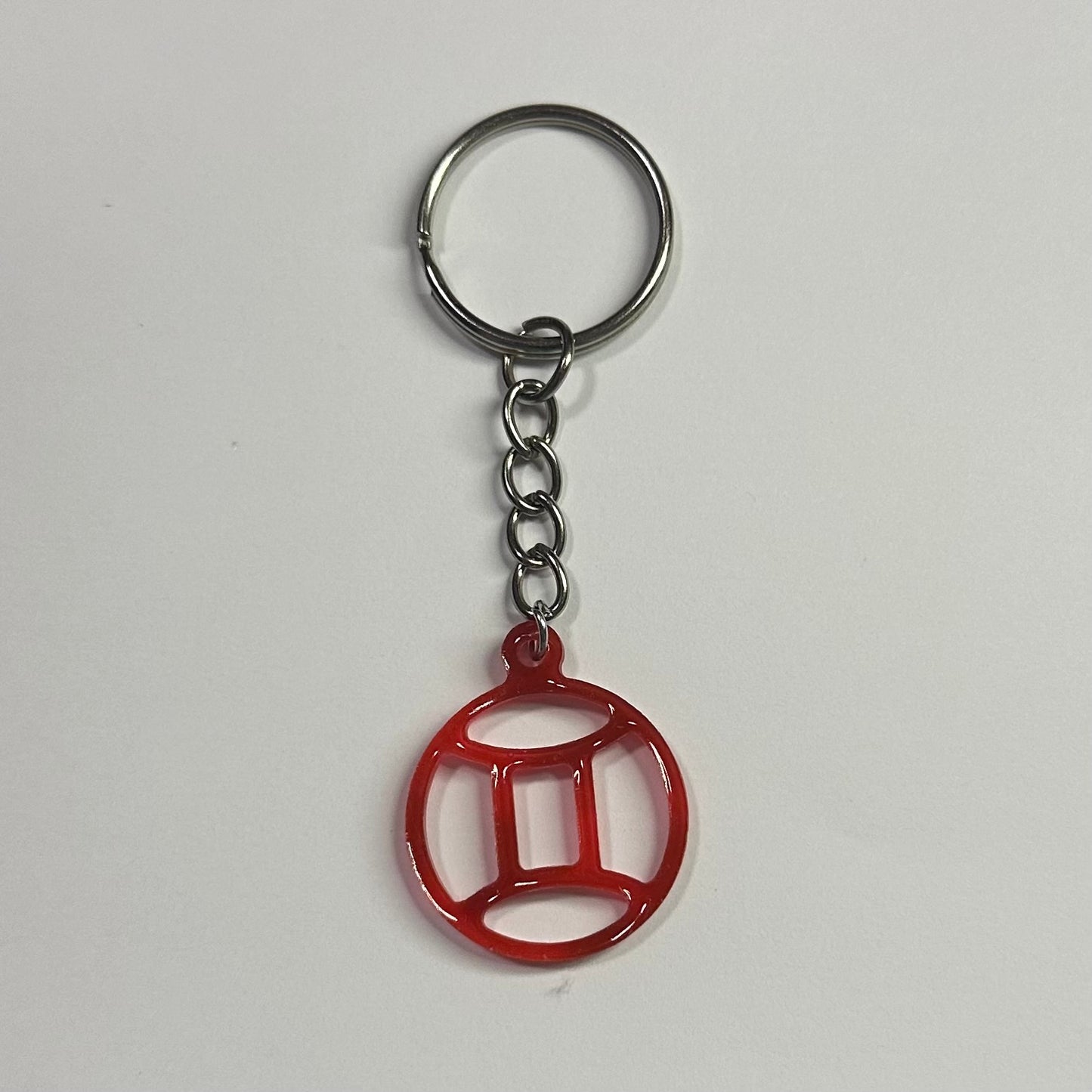 DaRoyal Resin Zodiac Keychains – Red Color for Every Astrological Sign