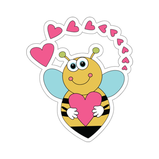 Valentines Day Bee Sticker