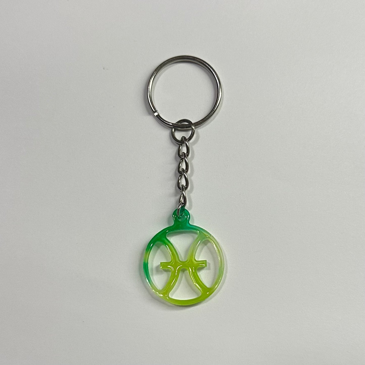 DaRoyal Resin Zodiac Keychains – Green Color for Every Astrological Sign