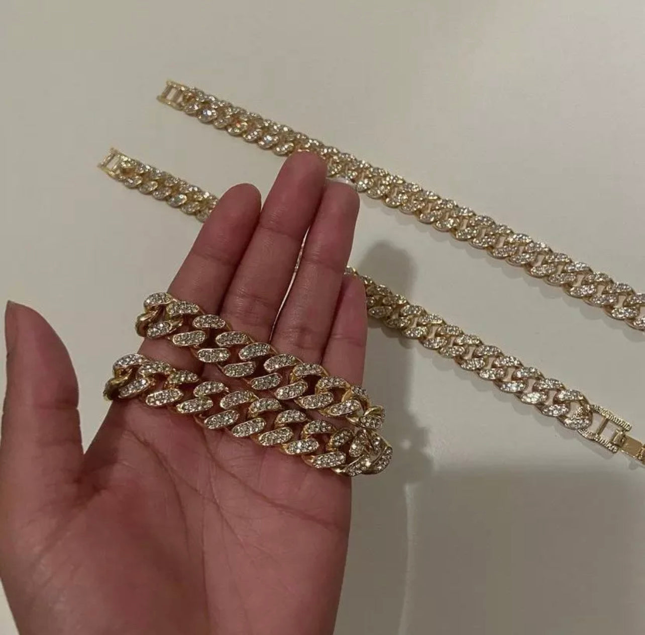 Gold Anklet Diamond Cuban Link | DaRoyalWay